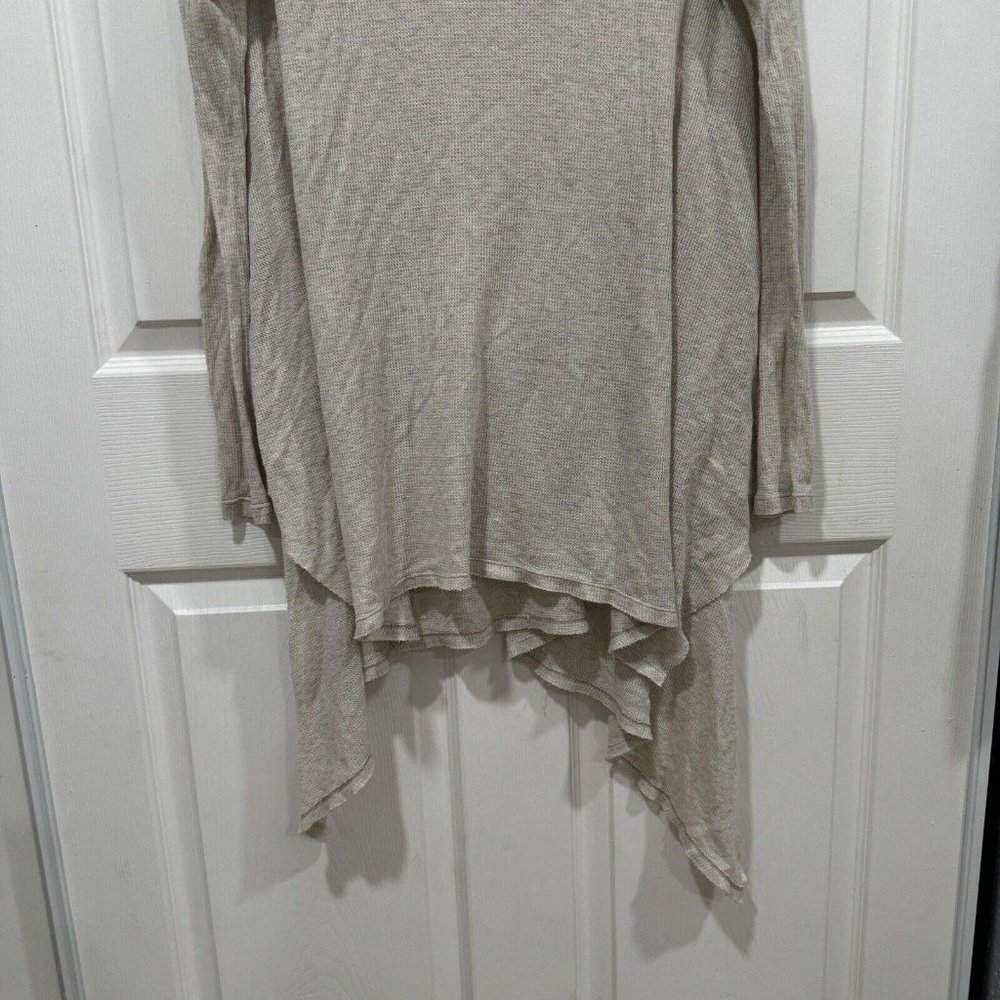Women’s  Free People Oatmeal Waffle Long Sleeve‎ Top Small. S - Picture 2 of 8